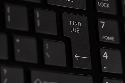 keyboard with found job key